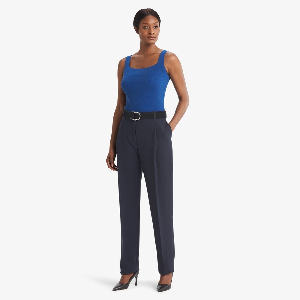 NWT MM LaFleur Elliott Trouser Nep Suiting Galaxy Blue 8